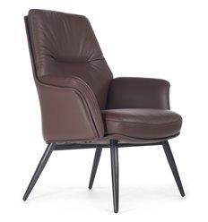 Офисное кресло RV DESIGN Batisto ST C2018 коричневый, кожа фото 1