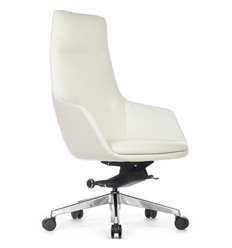 Офисное кресло RV DESIGN Soul A1908 белый, алюминий, кожа фото 1