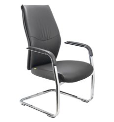 Кресло для посетителя RV DESIGN Orlando-SF С9384 черное, экокожа фото 1