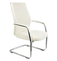 Кресло для посетителя RV DESIGN Orlando-SF С9384 белое, экокожа фото 1