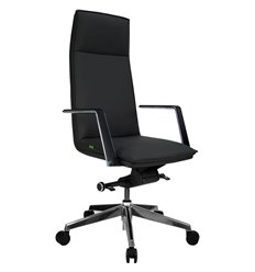 Кресло для руководителя RV DESIGN Crown A1819 графит, алюминий, экокожа фото 1