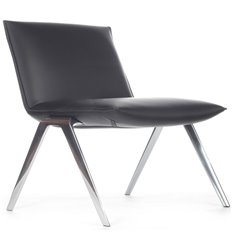 Кресло для посетителя RV DESIGN Essex F2313 черное, экокожа фото 1