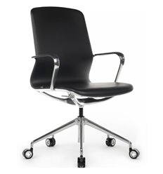 Кресло компьютерное RV DESIGN Bond FK007-B11-P черный, алюминий, экокожа фото 1