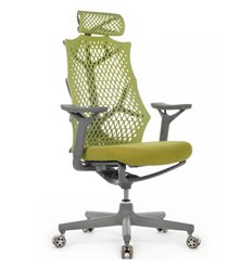 Кресло компьютерное RV DESIGN Ego A644 зеленое, пластик/ткань фото 1
