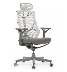 Игровое кресло RV DESIGN Ego A644 белое, пластик/ткань фото 1