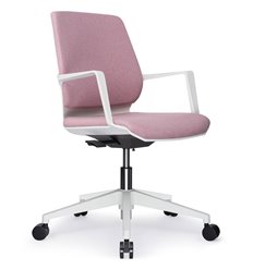 Офисное кресло RV DESIGN Colt B1903 розовый, ткань, белый пластик фото 1