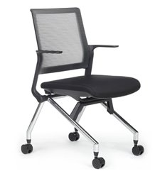 Офисный стул RV DESIGN Moby D2002 Черный пластик/Черная ткань фото 1