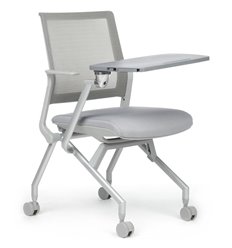 Офисный стул RV DESIGN Moby D2002T Серый пластик с пюпитром/Серая ткань фото 1
