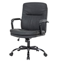 Компьютерное кресло CHAIRMAN CH301 экокожа, черный, фото 1