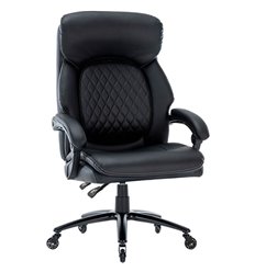 Офисное кресло CHAIRMAN CH412 экокожа, черный фото 1
