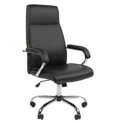 Кресло для руководителя CHAIRMAN CH425 экокожа, черный фото 1