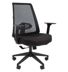 Кресло для руководителя CHAIRMAN 535 LT сетка/ткань черный фото 1
