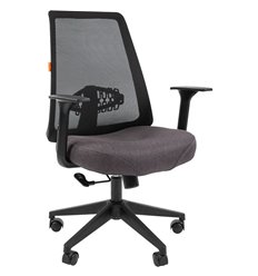 Кресло для оператора CHAIRMAN 535 LT сетка/ткань черный/серый фото 1