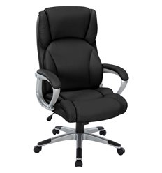 Кресло для руководителя CHAIRMAN CH665 экокожа, черный фото 1