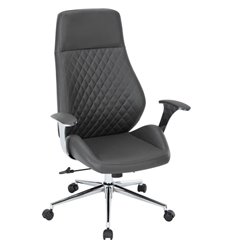 Кресло для руководителя CHAIRMAN CH790 экокожа, серый фото 1