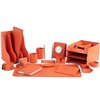 Настольный набор Бизнес, 22 предмета, кожа Сuoietto, цвет оранжевый фото 1