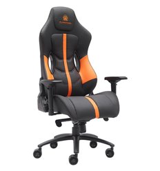 Кресло для руководителя EVERPROF Jaguar Экокожа Оранжевый/Черный фото 1