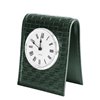 Часы настольные с циферблатом D103, кожа Cuoietto Treccia/зеленый фото 1
