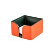 Лоток для блока бумаги, кожа Cuoietto оранжевый/зеленый фото 1