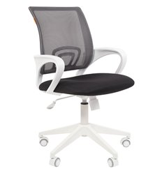 Офисное кресло CHAIRMAN 696 WHITE TW серый SL N, белый пластик, сетка/ткань фото 1