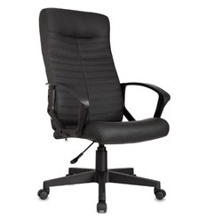 Кресло для руководителя Бюрократ CH-480LT/BLACK-PU, экокожа, цвет черный фото 1