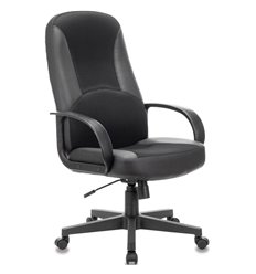Офисное кресло BRABIX City EX-512, экокожа, ткань TW, черный фото 1