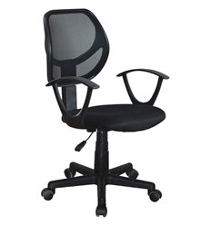 Компьютерное кресло BRABIX Flip MG-305, сетка/ткань, черное фото 1