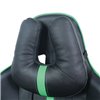 BRABIX GT Carbon GM-120, две подушки, экокожа, черное/зеленое фото 9