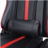 BRABIX GT Carbon GM-120, две подушки, экокожа, черное/красное фото 11