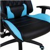 BRABIX GT Master GM-110, две подушки, экокожа, черное/голубое фото 14