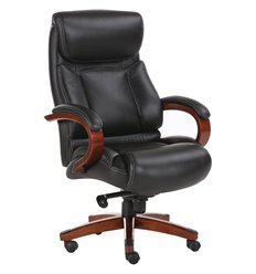 Офисное кресло BRABIX Premium Infinity EX-707, дерево, натуральная кожа, черное фото 1