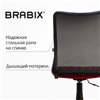 BRABIX Spring MG-307, сетка/ткань, черное/красное фото 8