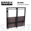 BRABIX Smart CD-009, 800х455х795 мм, ЛОФТ, складной, металл/ЛДСП ясень, каркас черный фото 2