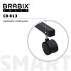 BRABIX Smart CD-013, 600х420х745-860 мм, ЛОФТ, регулируемый, колеса, металл/ЛДСП дуб, каркас черный фото 2
