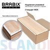 Комод BRABIX "Scandi CM-001", 750х330х730 мм, 4 ящика, ЛДСП, дуб сонома, 641901 фото 5