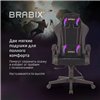 BRABIX Striker GM-121, синхромеханизм, 2 подушки, экокожа/велюр, черное фото 19