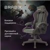 BRABIX Striker GM-121, синхромеханизм, 2 подушки, экокожа/велюр, черное/серое фото 16