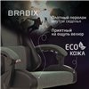 BRABIX Striker GM-121, синхромеханизм, 2 подушки, экокожа/велюр, черное/серое фото 17