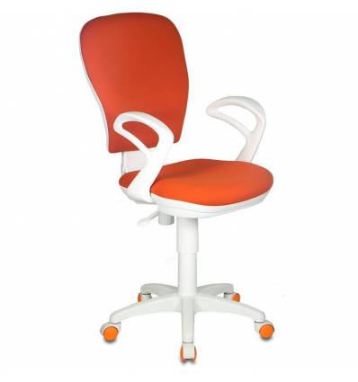 Кресло Бюрократ CH-W513/26-29-1 для оператора, цвет оранжевый, белый пластик
