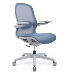 Офисное кресло RV DESIGN Miller YSJ-300 синяя сетка, серый пластик фото 1