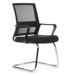 Офисное кресло Riva Chair Mint 1029CB черный, сетка/ткань, хром фото 1