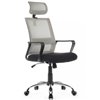 Riva Chair Mint 1029HB серый/черный, сетка/ткань, хром фото 1