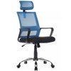 Riva Chair Mint 1029HB синий/черный, сетка/ткань, хром фото 1