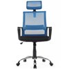 Riva Chair Mint 1029HB синий/черный, сетка/ткань, хром фото 2