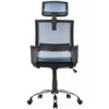 Riva Chair Mint 1029HB синий/черный, сетка/ткань, хром фото 5