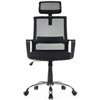 Riva Chair Mint 1029HB черный, сетка/ткань, хром фото 2