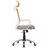 Riva Chair Mint 1029HW оранжевый/серый, сетка/ткань, белый пластик, хром фото 3