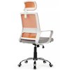 Riva Chair Mint 1029HW оранжевый/серый, сетка/ткань, белый пластик, хром фото 4