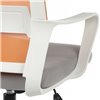 Riva Chair Mint 1029HW оранжевый/серый, сетка/ткань, белый пластик, хром фото 10