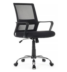 Riva Chair Mint 1029MB черный, сетка/ткань, хром фото 1